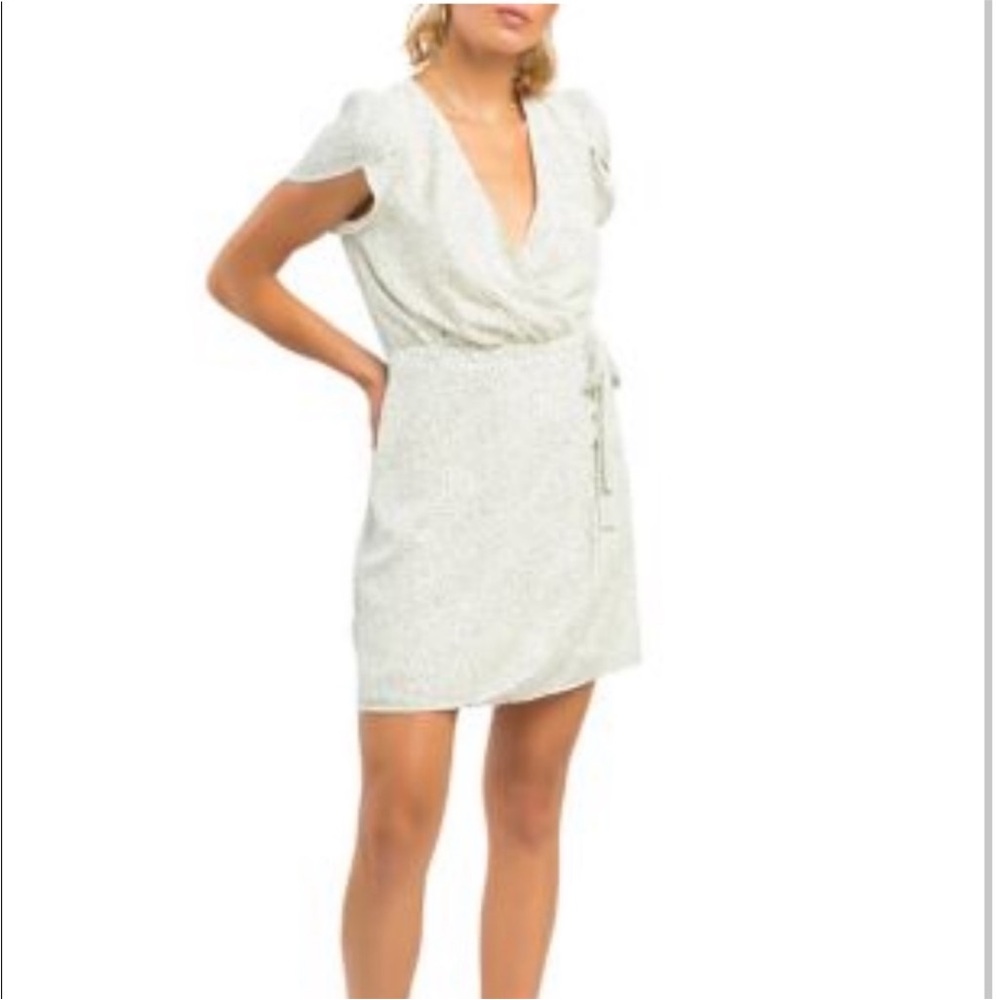 NWT White and Black Polka Dot Mini Dress - Picture 8 of 8